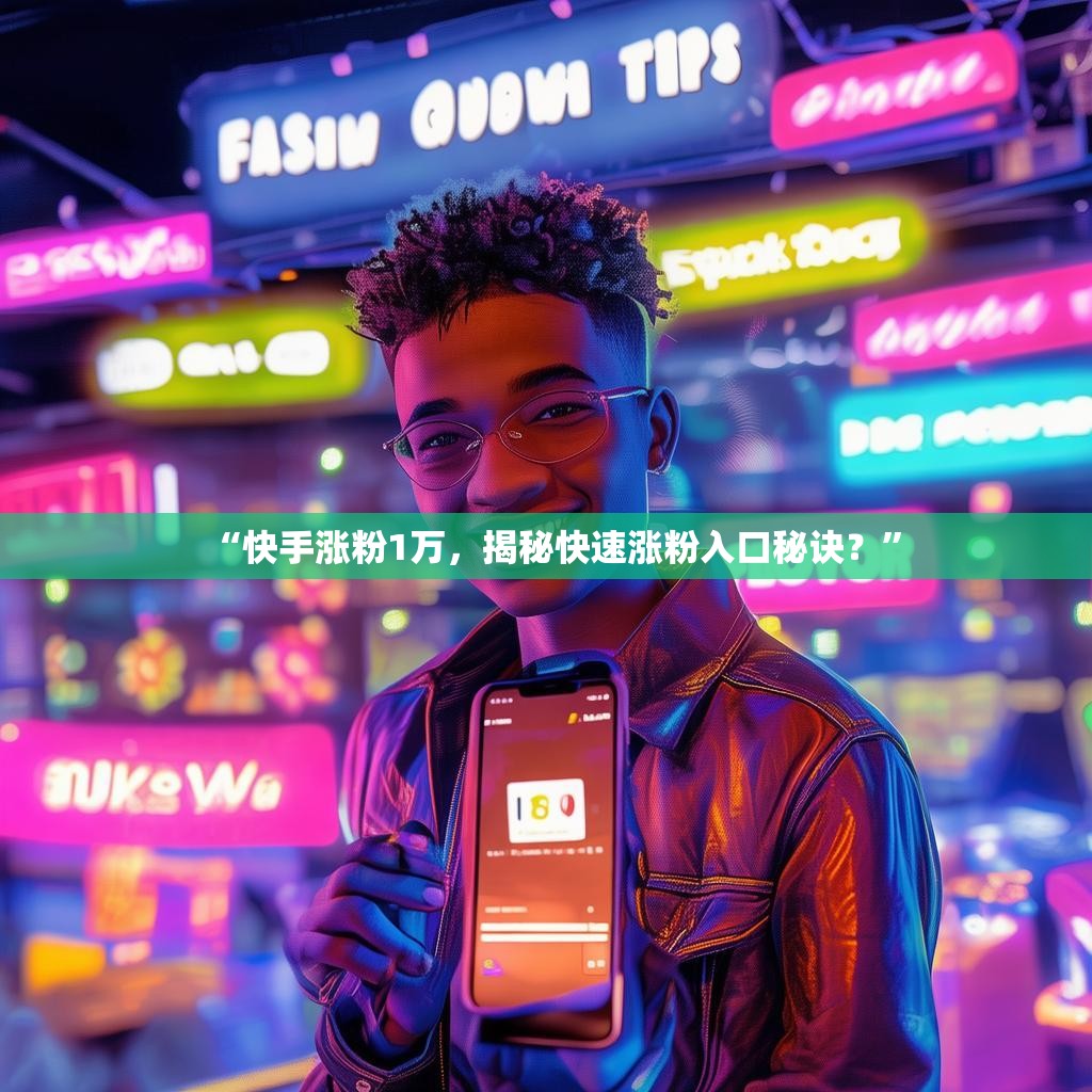 “快手涨粉1万，揭秘快速涨粉入口秘诀？”