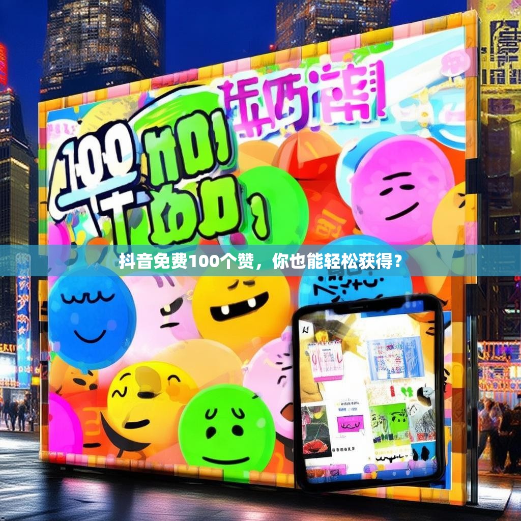 抖音免费100个赞，你也能轻松获得？