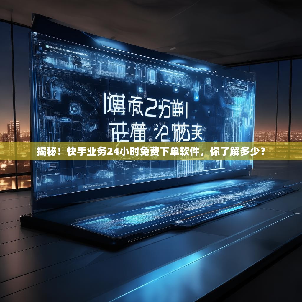 揭秘！快手业务24小时免费下单软件，你了解多少？