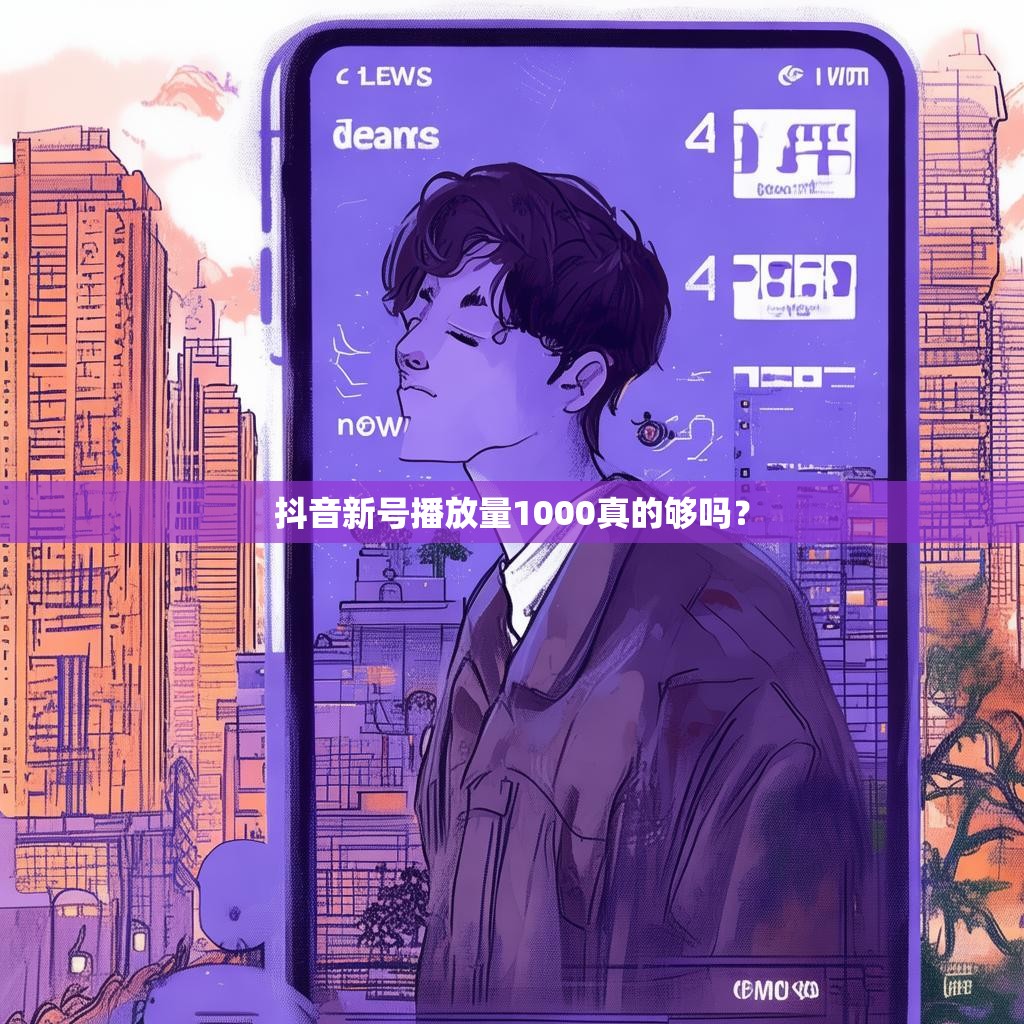 抖音新号播放量1000真的够吗?