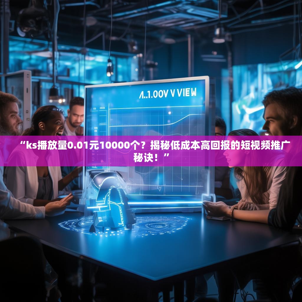 “ks播放量0.01元10000个？揭秘低成本高回报的短视频推广秘诀！”