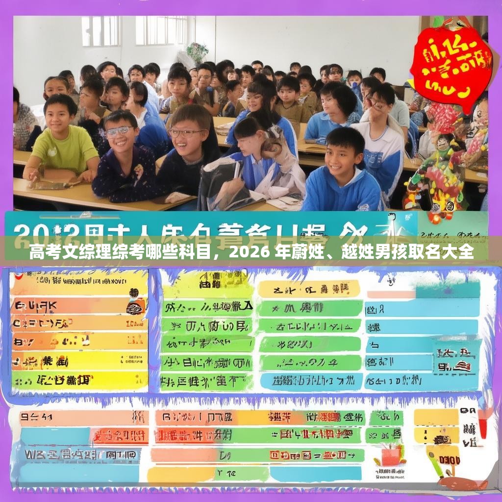 高考文综理综考哪些科目,2026 年蔚姓、越姓男孩取名大全