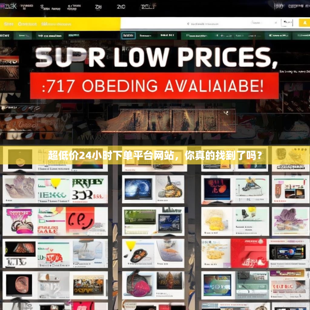 超低价24小时下单平台网站，你真的找到了吗？