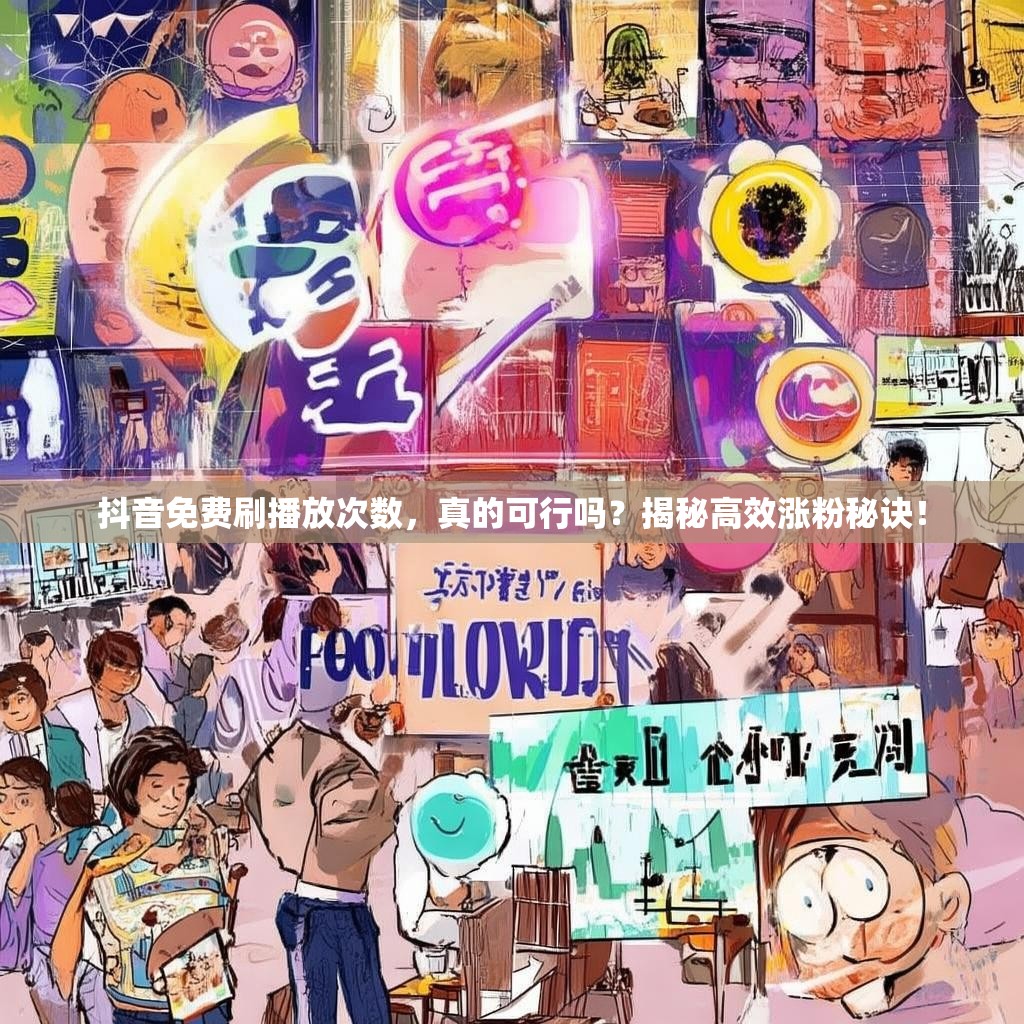 抖音免费刷播放次数，真的可行吗？揭秘高效涨粉秘诀！
