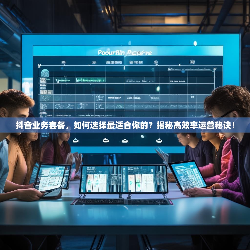 抖音业务套餐，如何选择最适合你的？揭秘高效率运营秘诀！