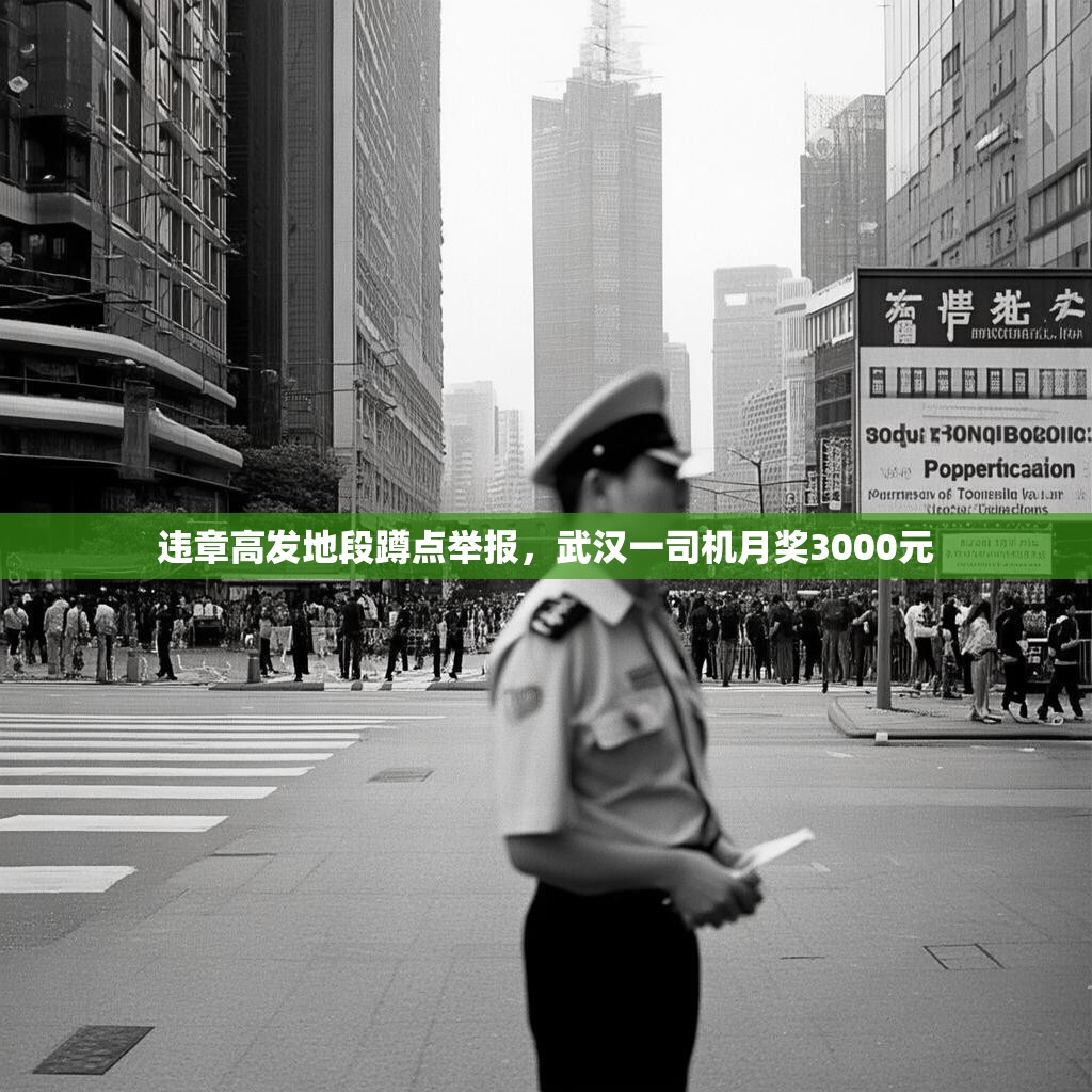 违章高发地段蹲点举报，武汉一司机月奖3000元