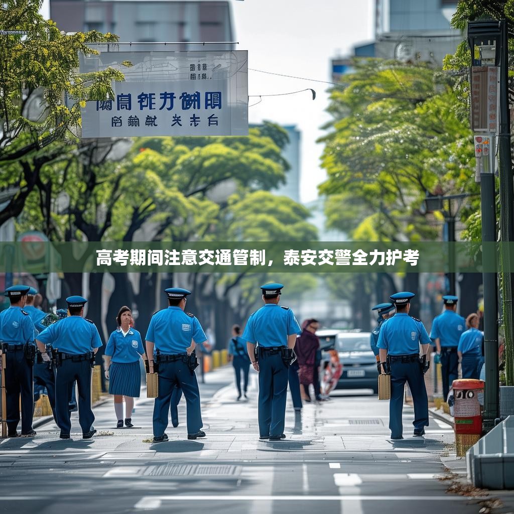 高考期间注意交通管制，泰安交警全力护考