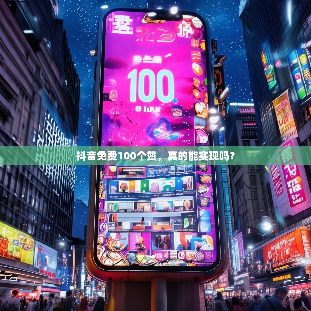 抖音免费100个赞，真的能实现吗？