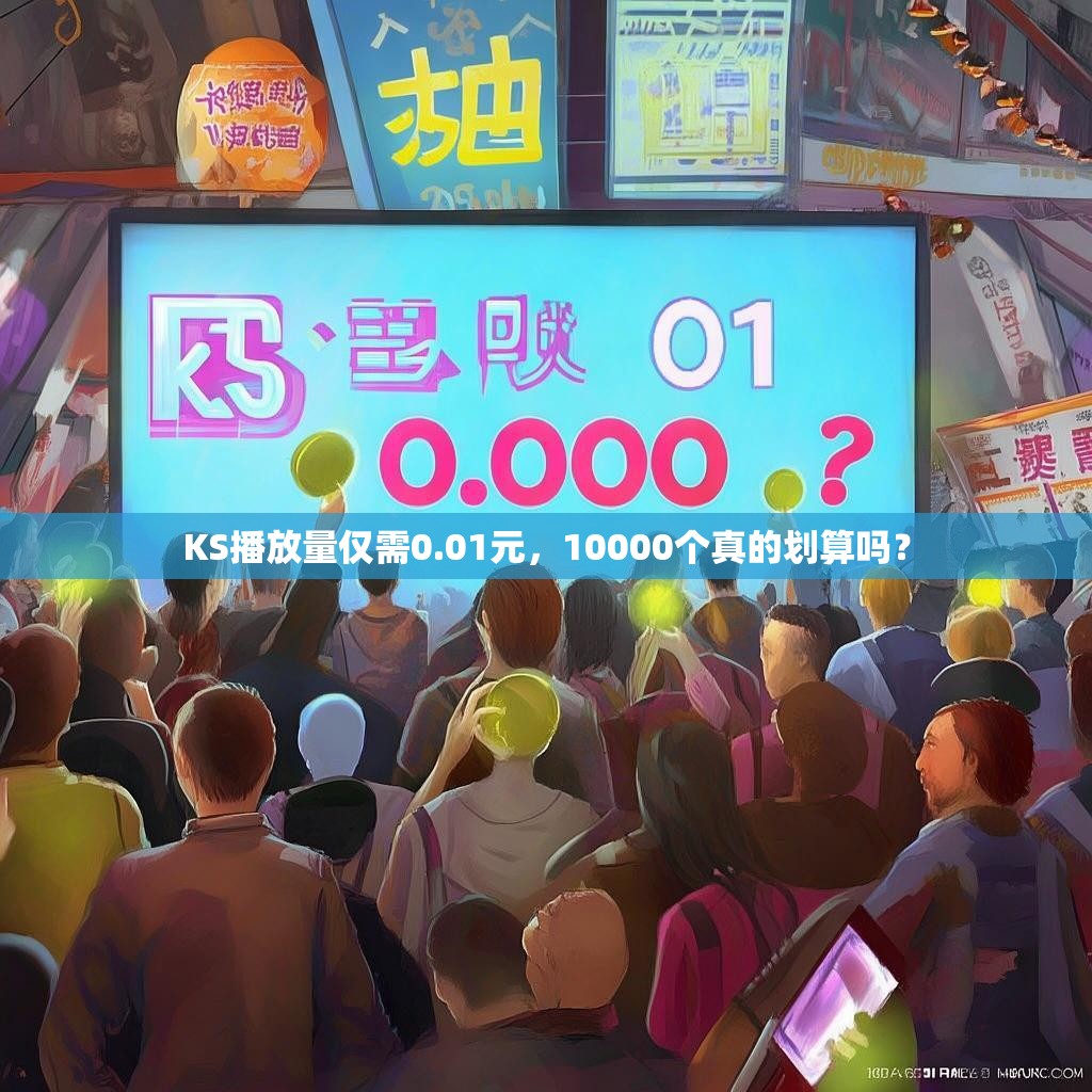 KS播放量仅需0.01元,10000个真的划算吗?