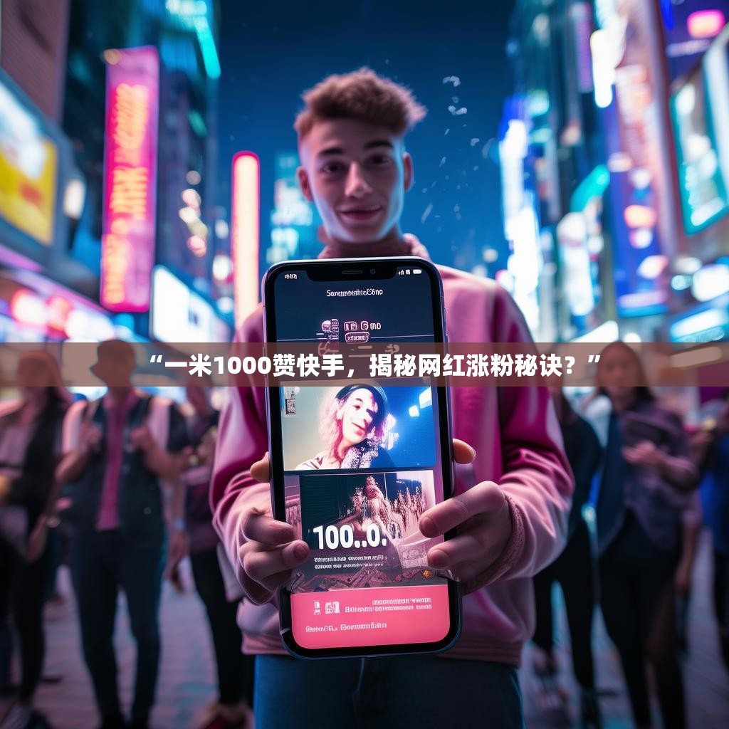 “一米1000赞快手，揭秘网红涨粉秘诀？”