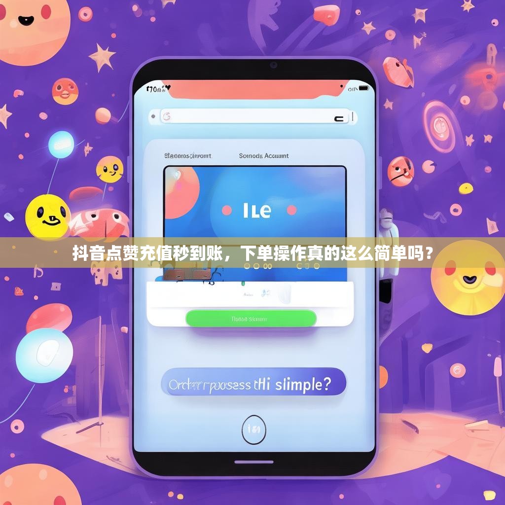 抖音点赞充值秒到账，下单操作真的这么简单吗？