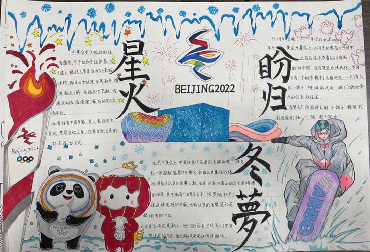 2022北京冬奥会手抄报模板、内容文字及儿童画等资料汇总