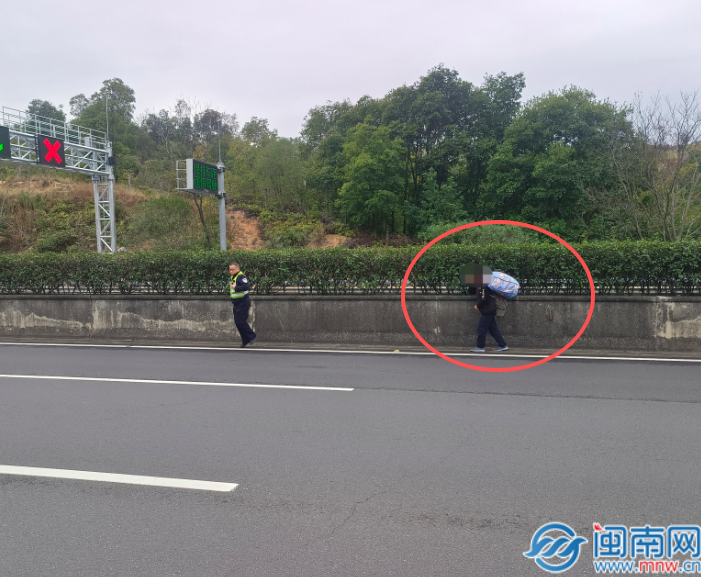 泉南高速一男子逆行，民警紧急处置并送其至服务区安全教育