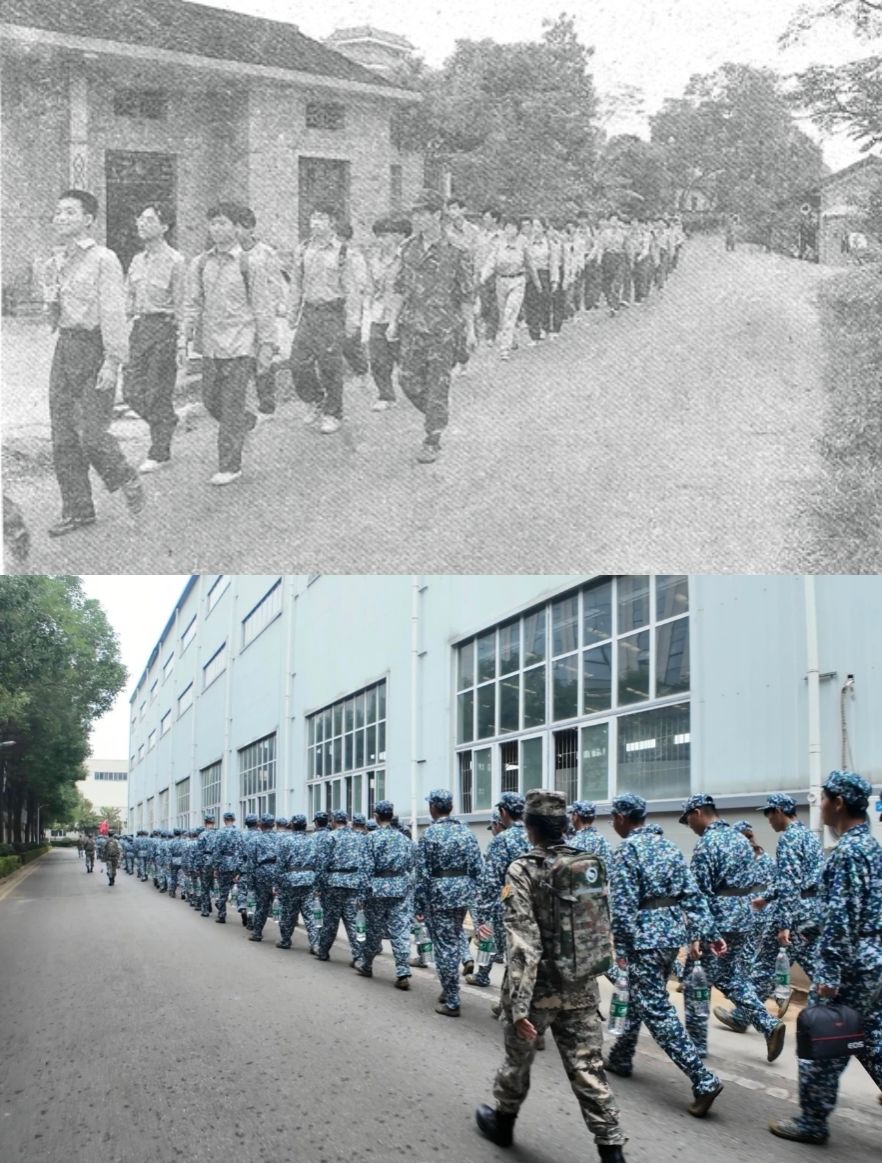大学军训40年:从烈日下踢正步,到鸟巢大检阅